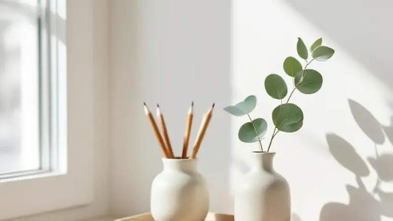 Accessoires bureau scandinave