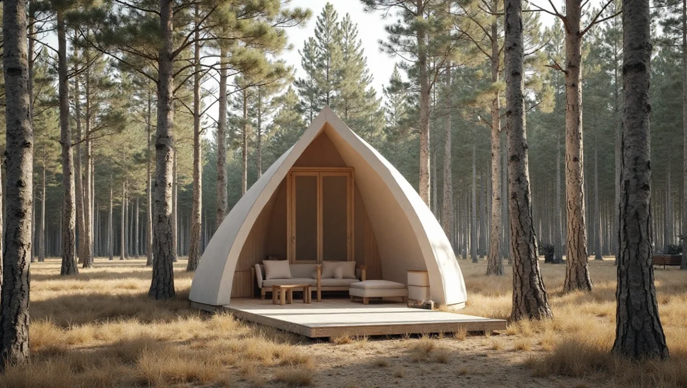 Cabane dans les arbres style nordique : design et bois