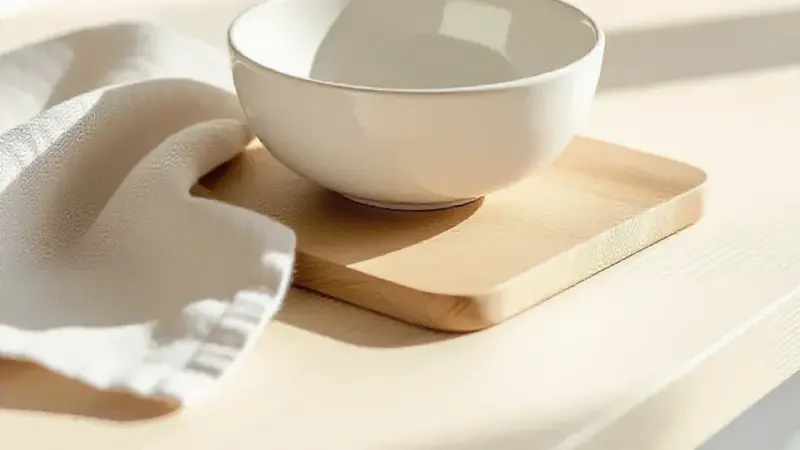 Bois clair dans une cuisine scandinave