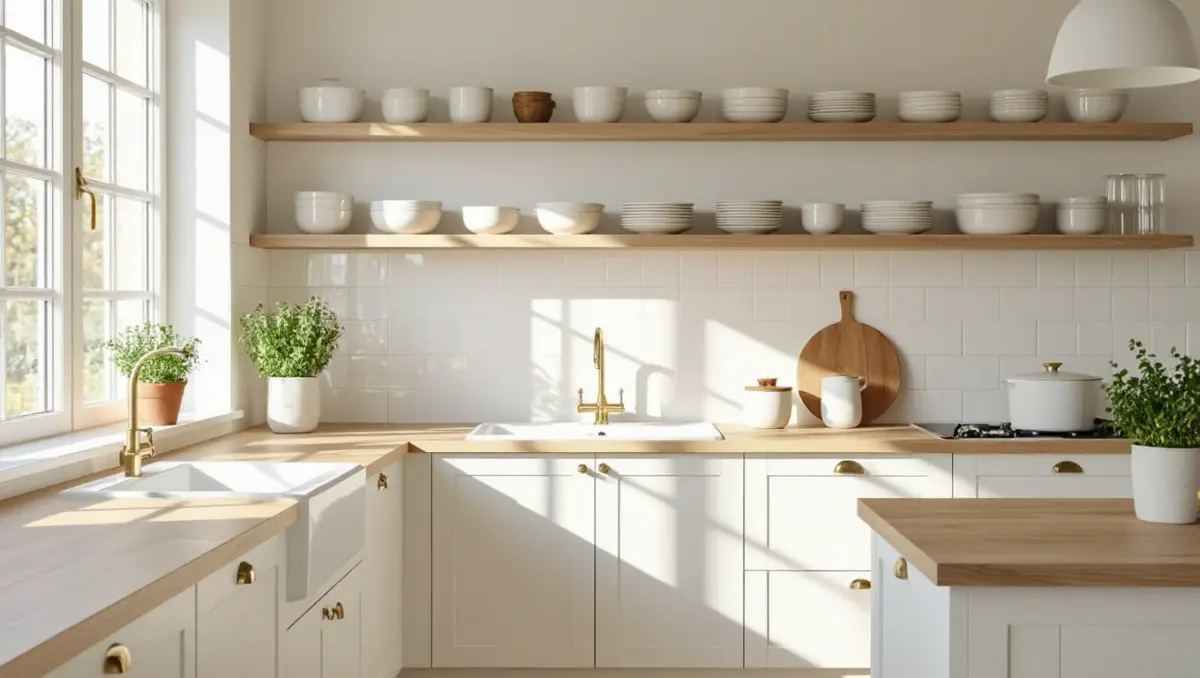 Cuisine scandinave : design épuré et rangements malins