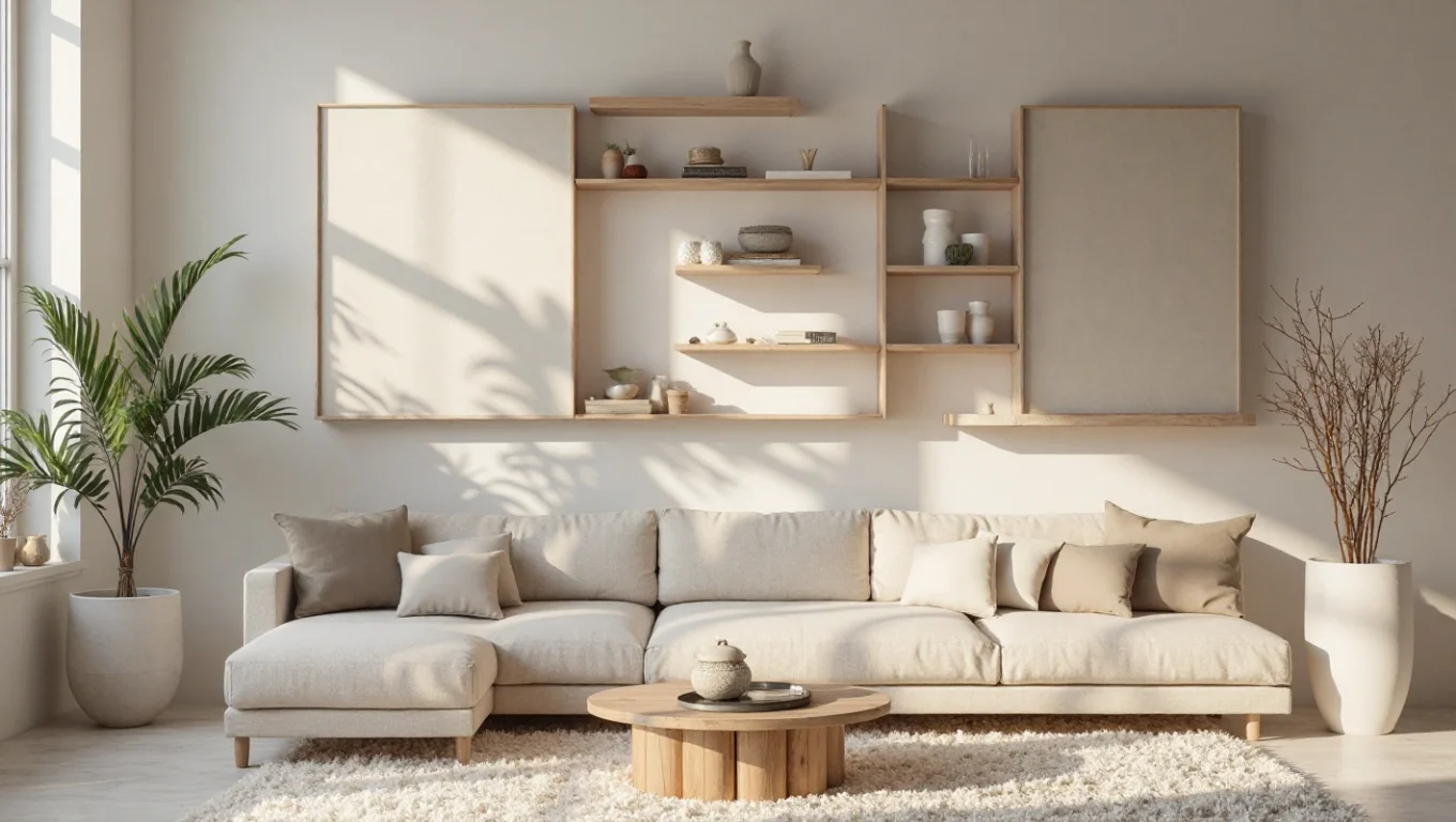 Etagères murales bois design nordic : compositions et astuces pose