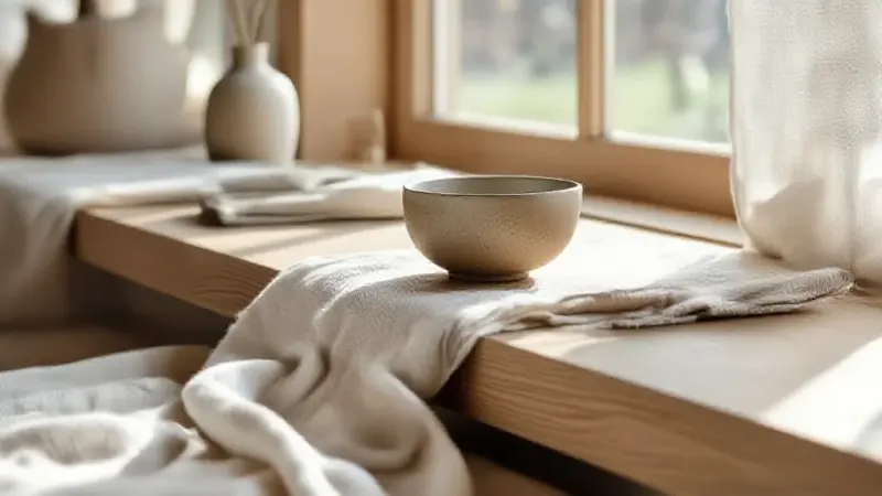 Content image, wooden architectural detail, origins of Japandi, close-up craftsmanship