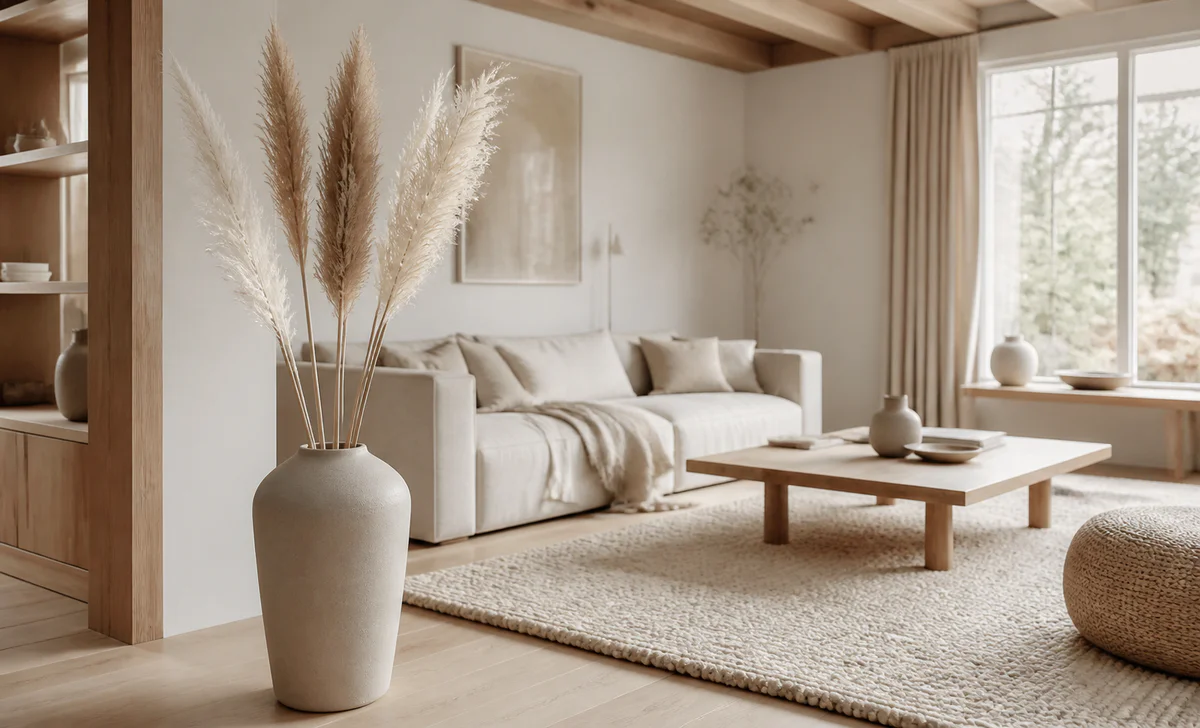 Décoration herbe de la pampa peut-elle réchauffer un intérieur scandinave ?