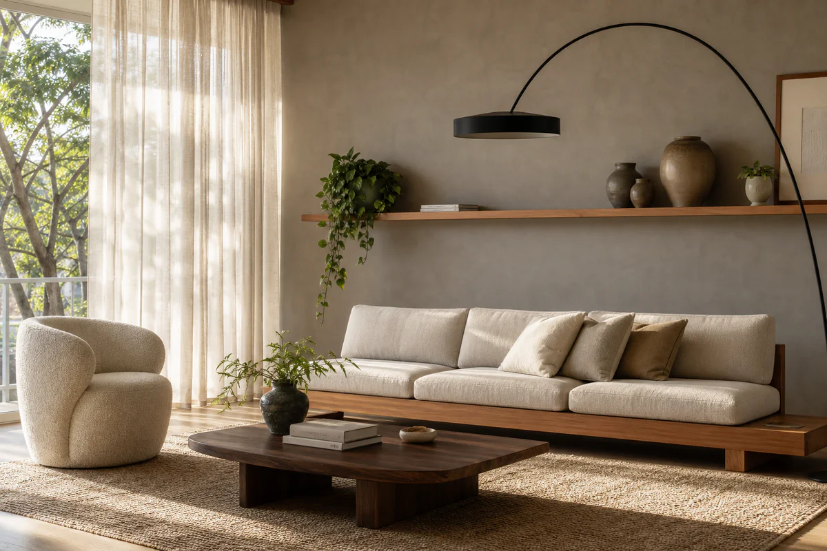 deco contemporaine réchauffe l’intérieur quand la lumière guide chaque choix