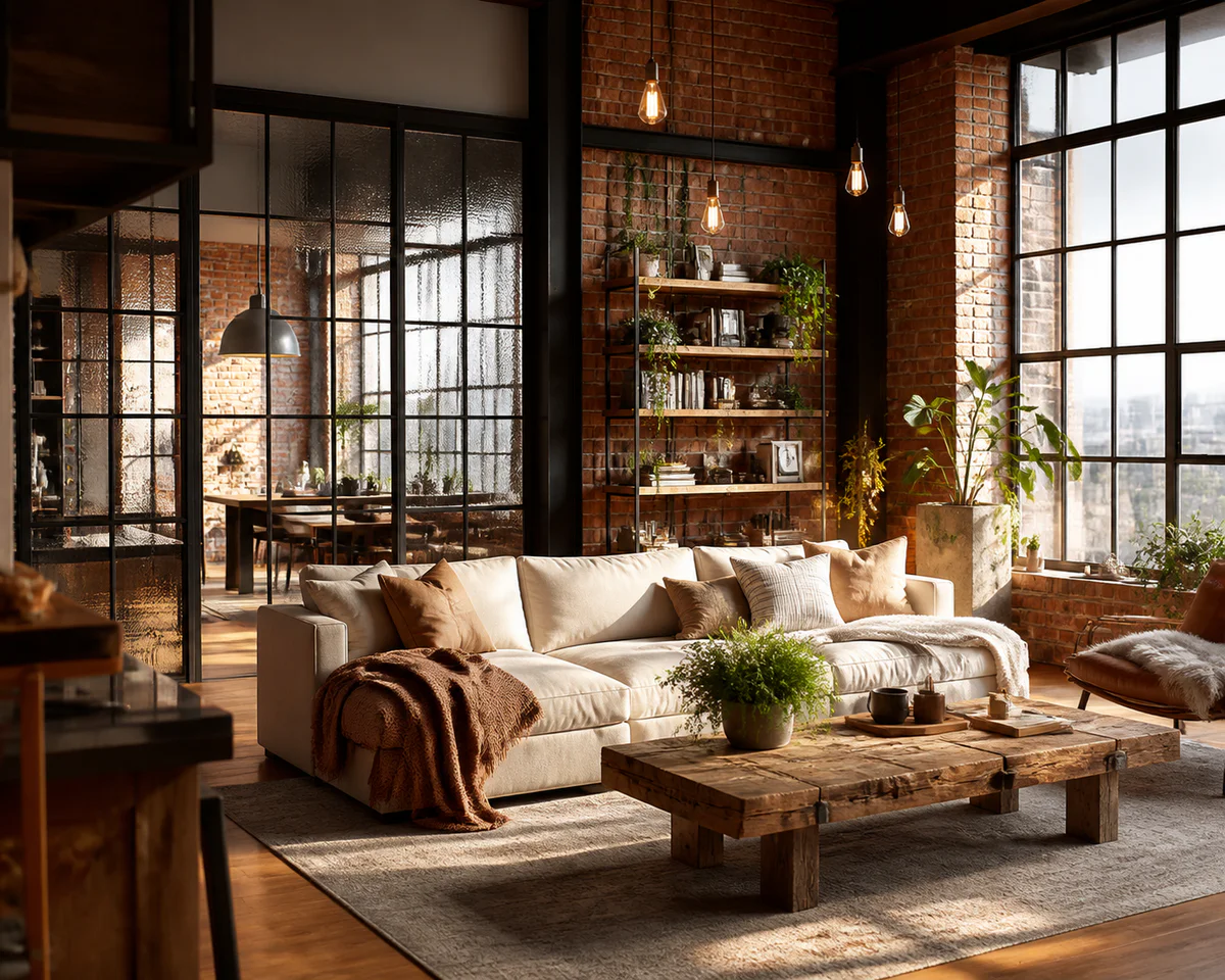 Decoration usine paraît froide jusqu’à ce que la lumière change tout