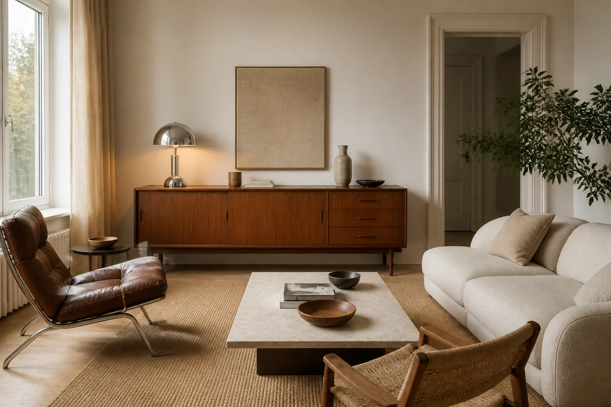 decoration vintage moderne : l'accord juste entre charme ancien et lignes sobres