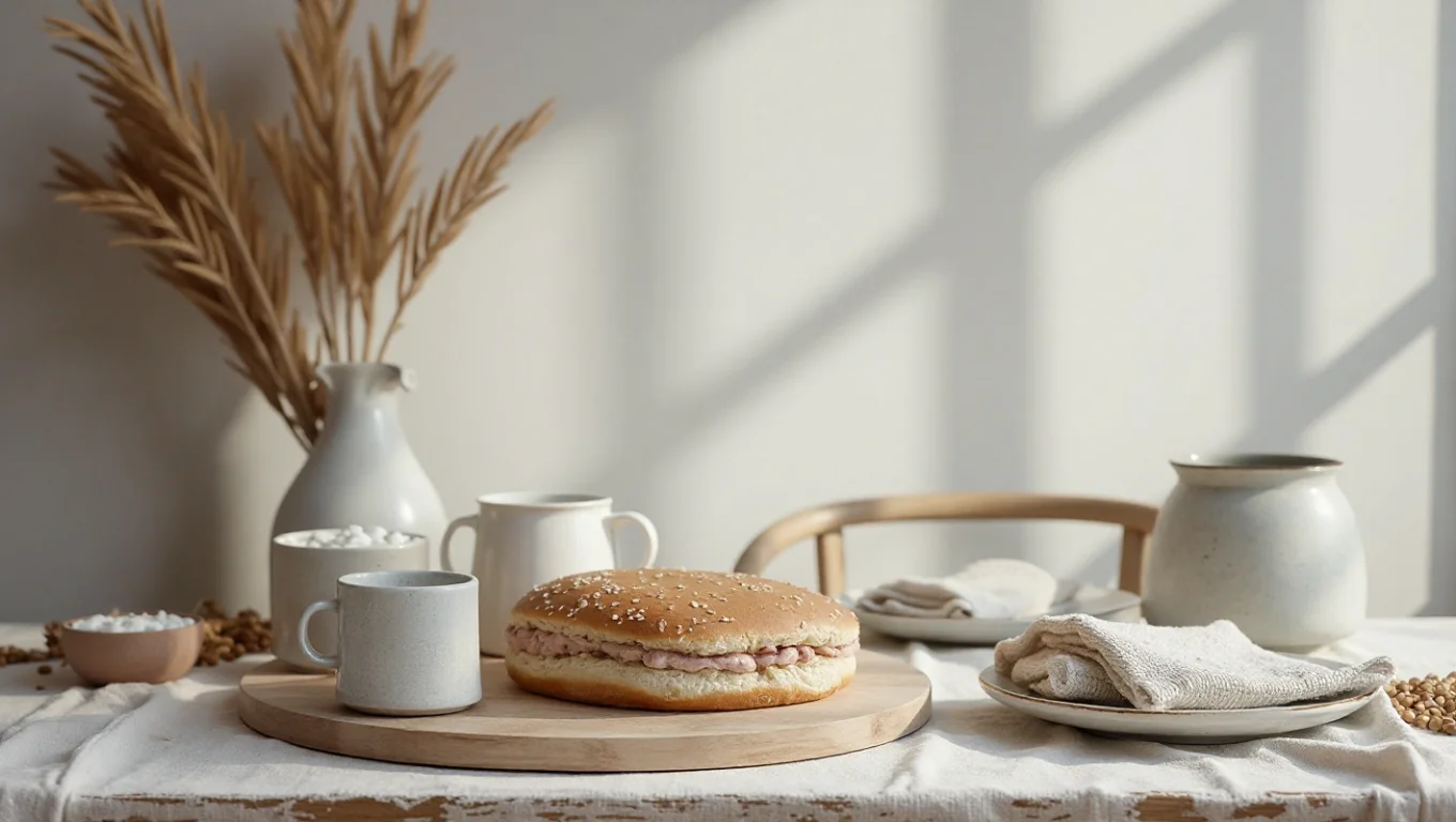 Liège naturel dans la déco nordique : tableau, plateau, accessoires