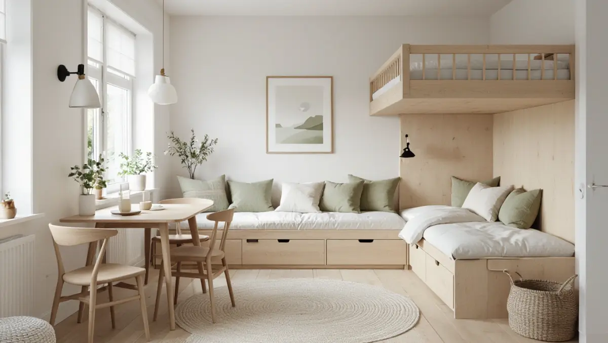 Petits espaces scandinaves : optimiser studio et T2