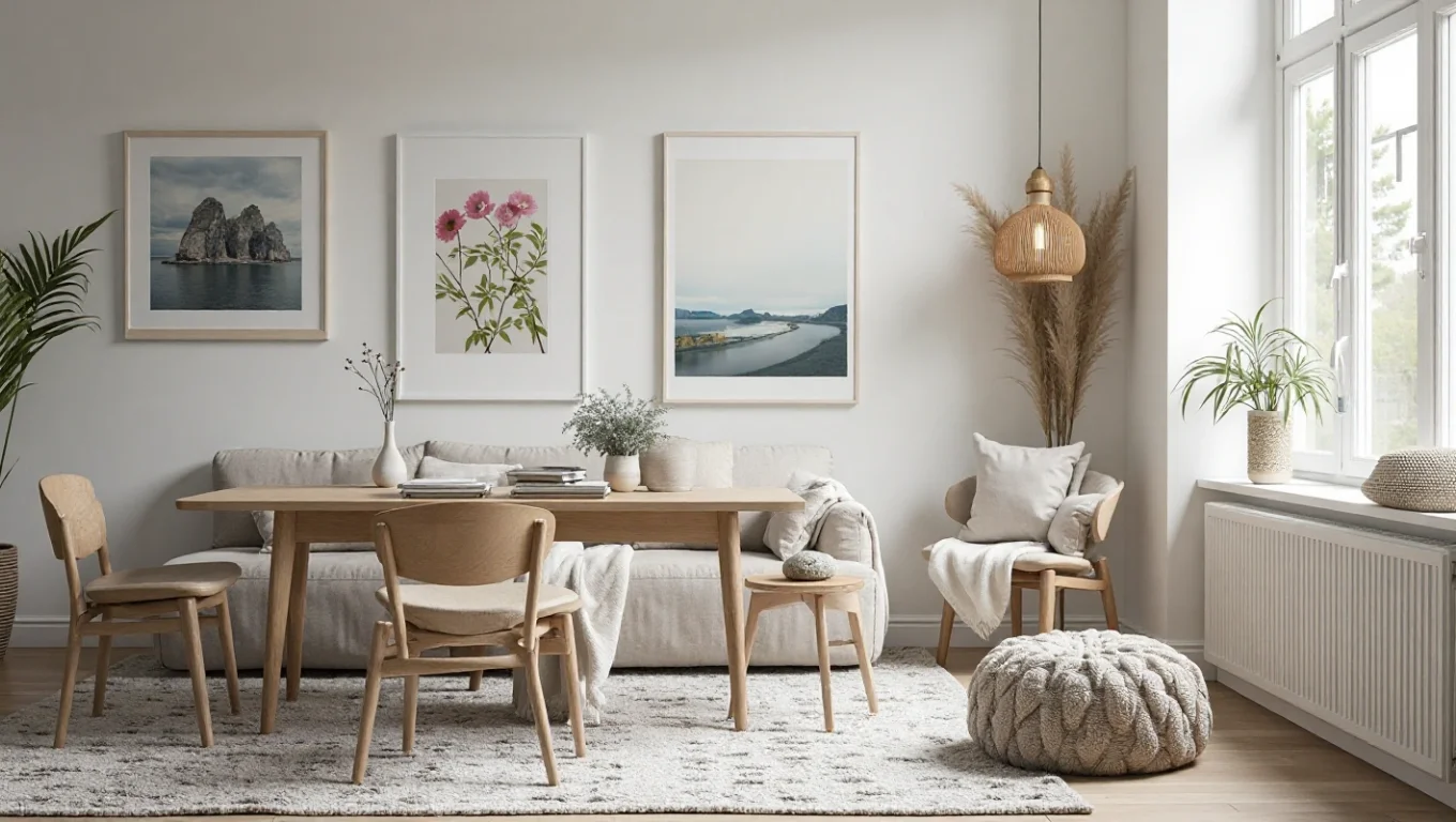 Photo nature et nordic deco : intégrer photos paysages nordiques