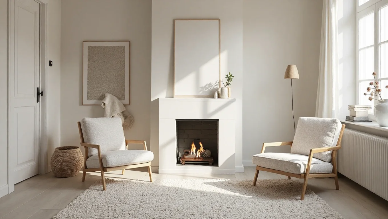 Rideaux en lin pour intérieur nordique : couleurs et matières