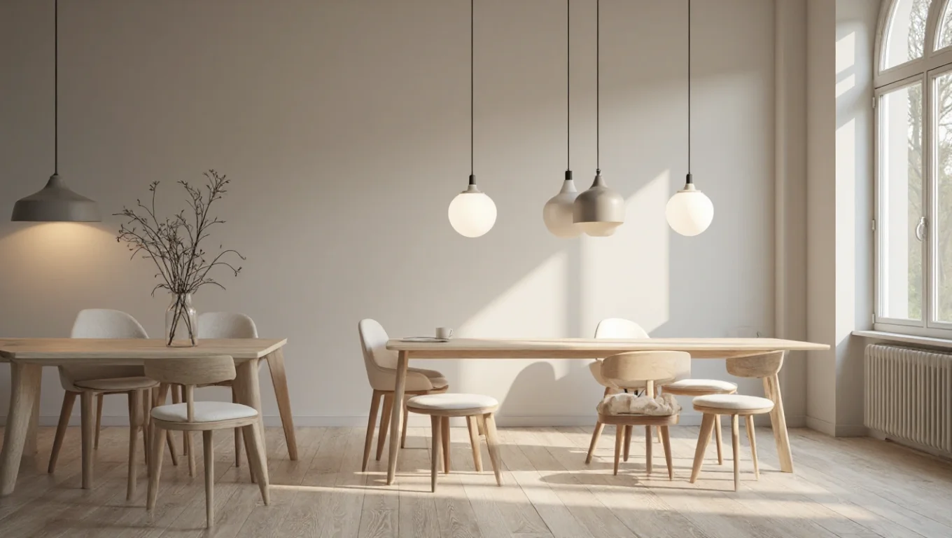 Suspensions luminaires en osier style nordique : naturel