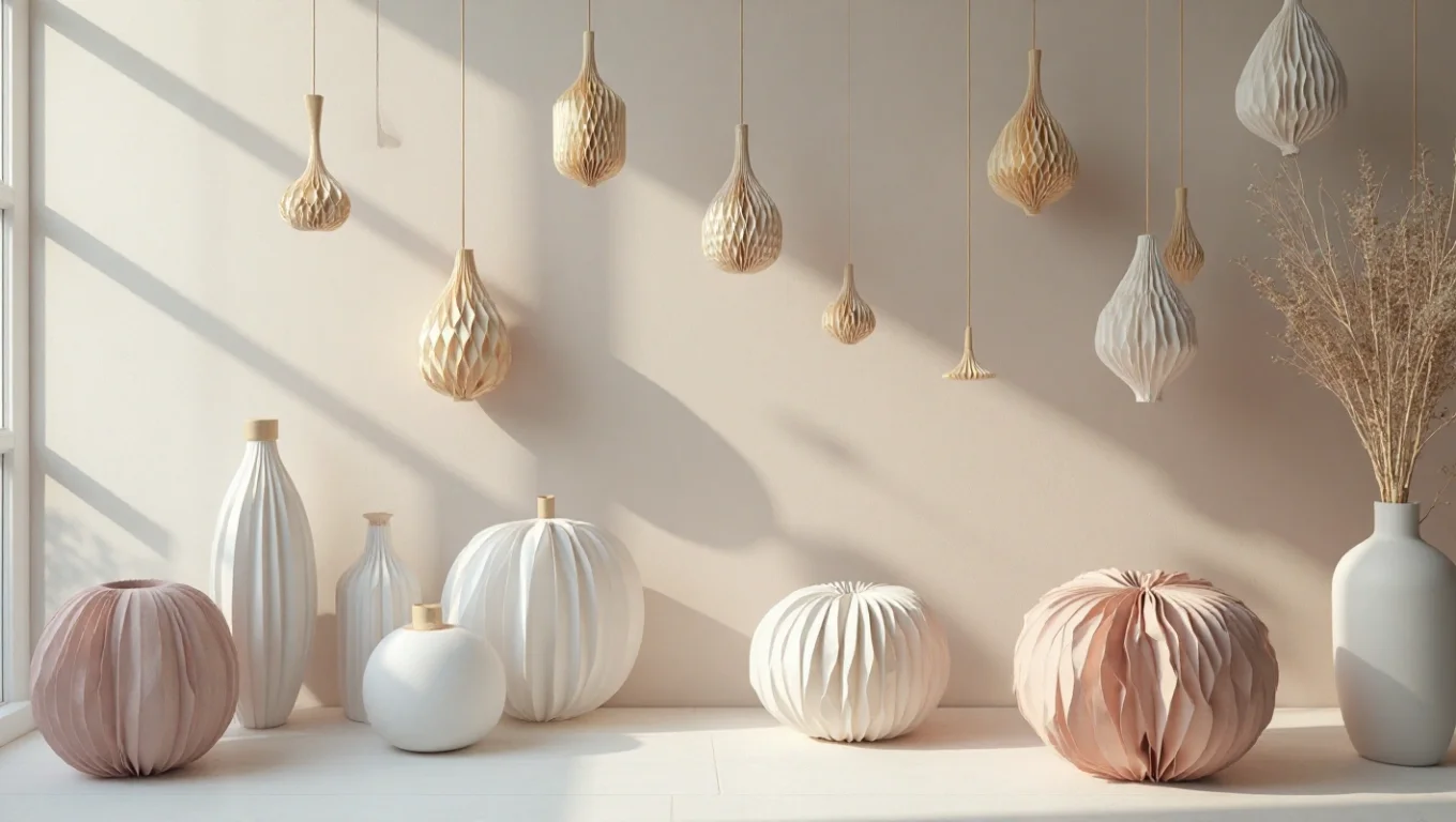 Décorations suspendues papier style nordique : DIY